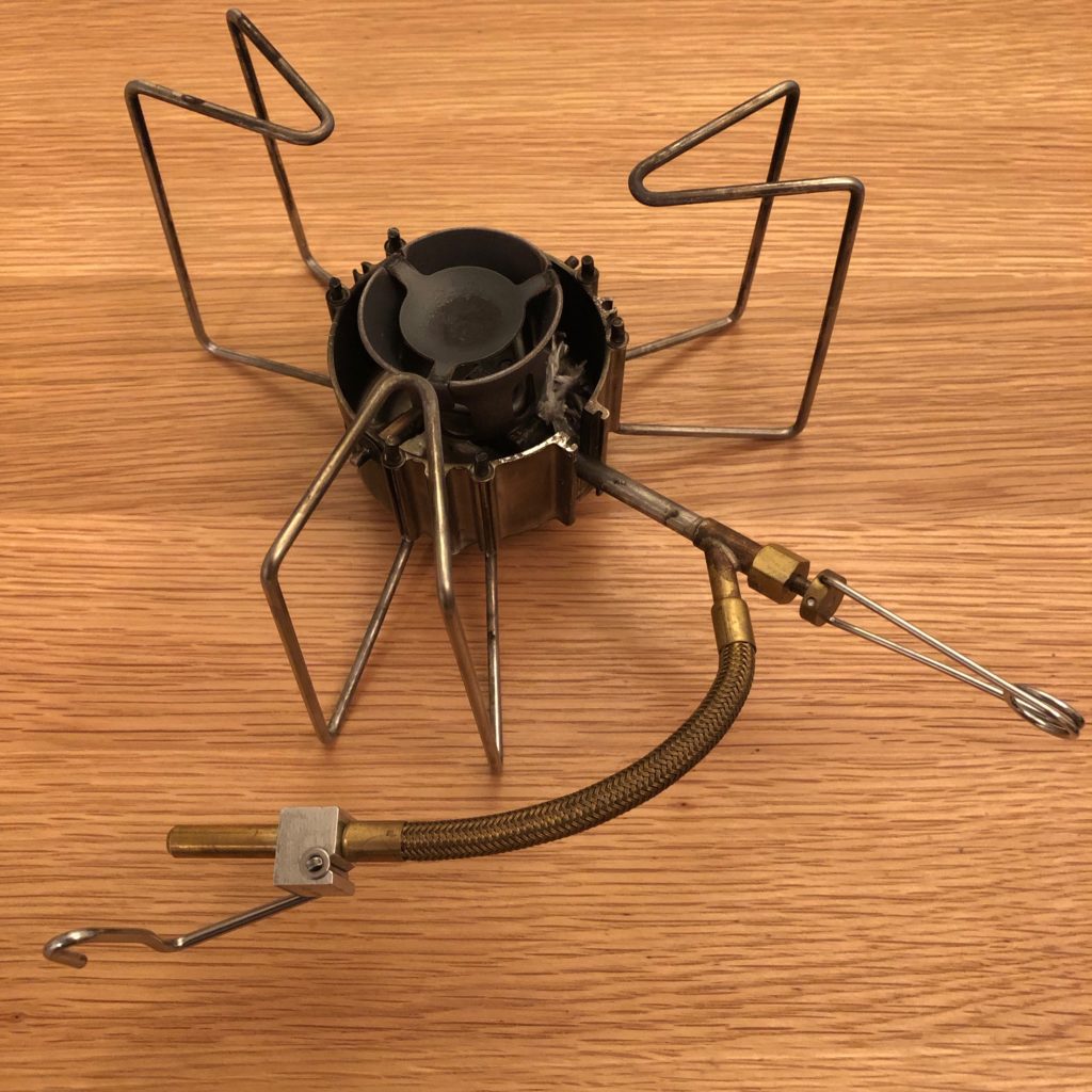 MSR Dragonfly camping stove.