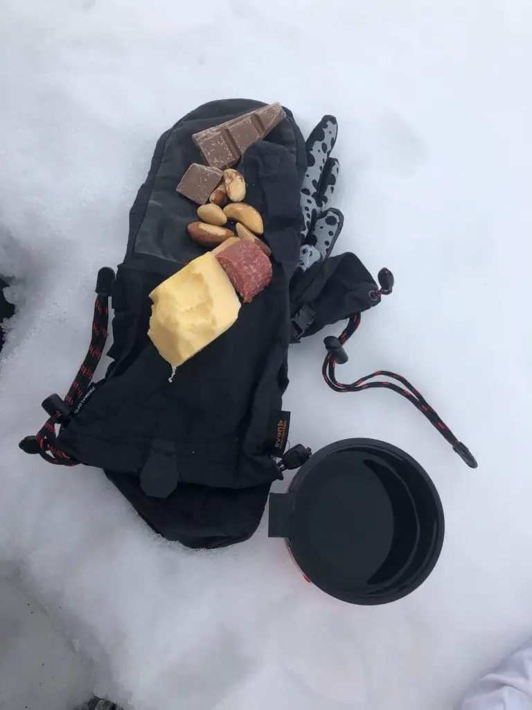 Trail rations aka daily snacks I ate during stops on my Lake Baikal crossing.