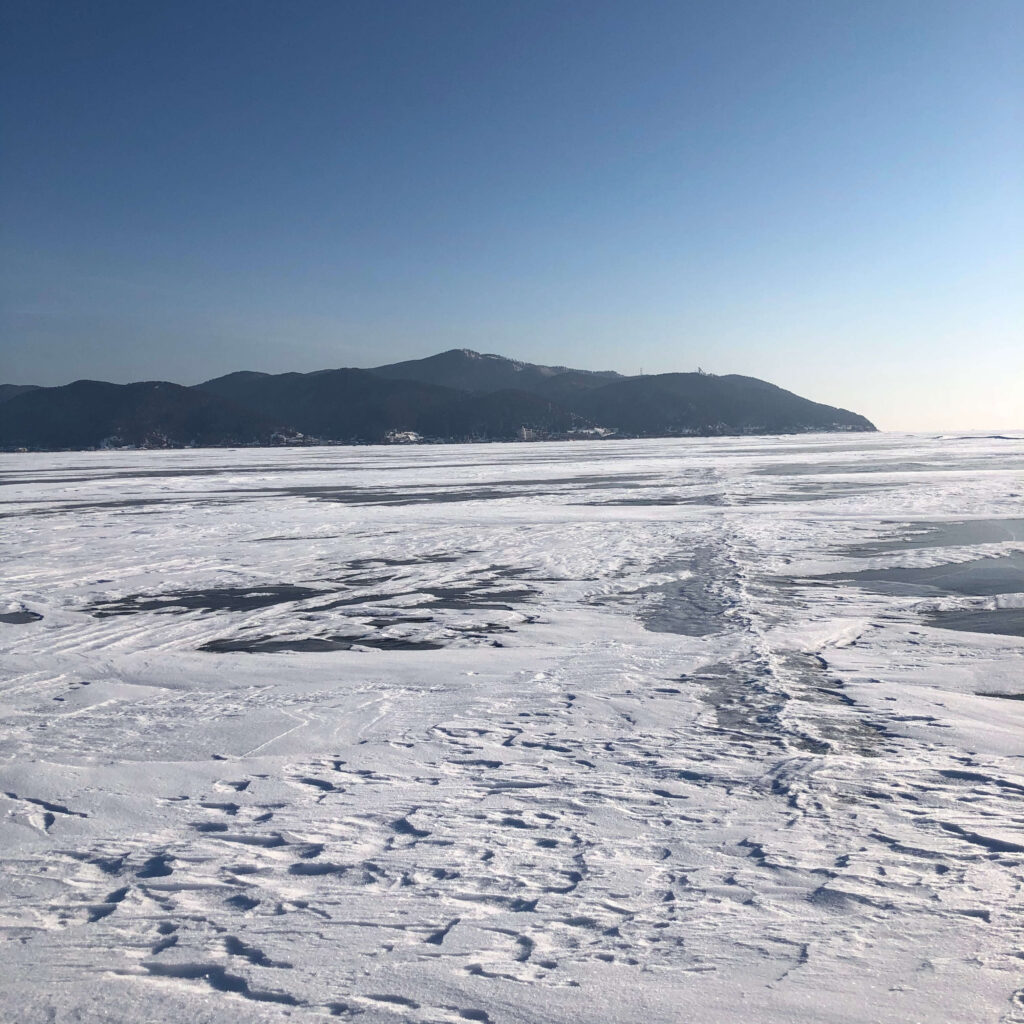 Lake Baikal in Russia, it's here you'll discover what makes a down jacket warm