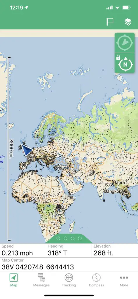 iphone Garmin Earthmate app