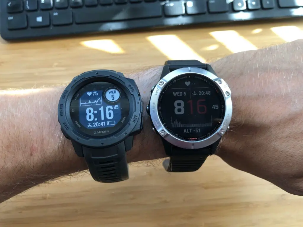 Garmin instinct vs fenix 5s sale