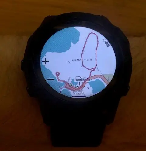 hiking watch map