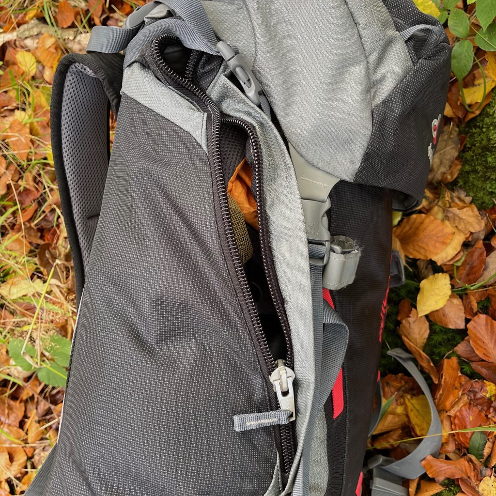 deuter guide 35+ side zip