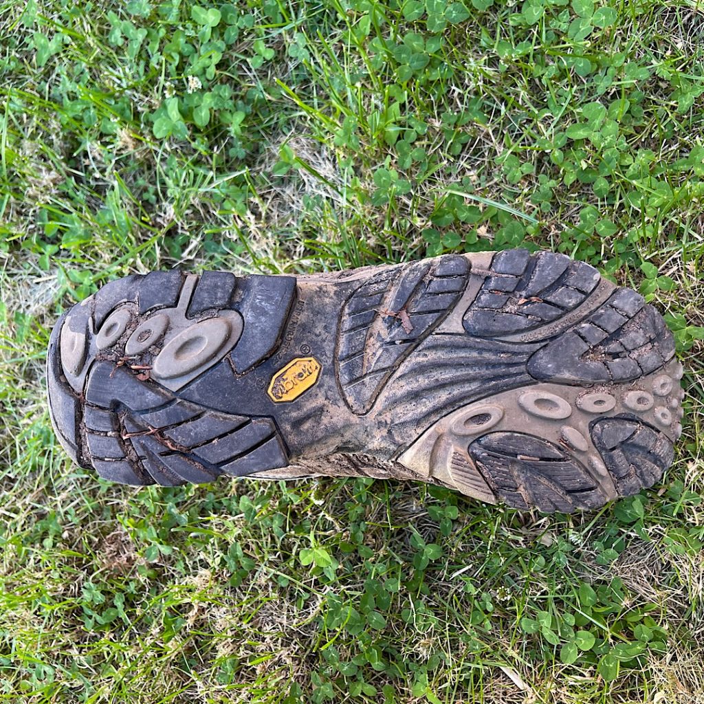 boots soles free of dirt and grit