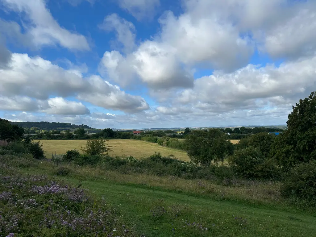 image of clouds and fields