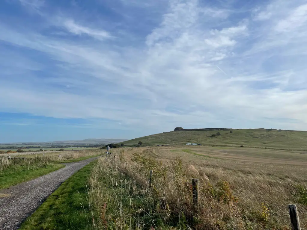 photo of Barbury castle and neolithic hill fort