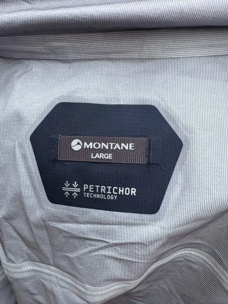 Montane Minimus Lite label
